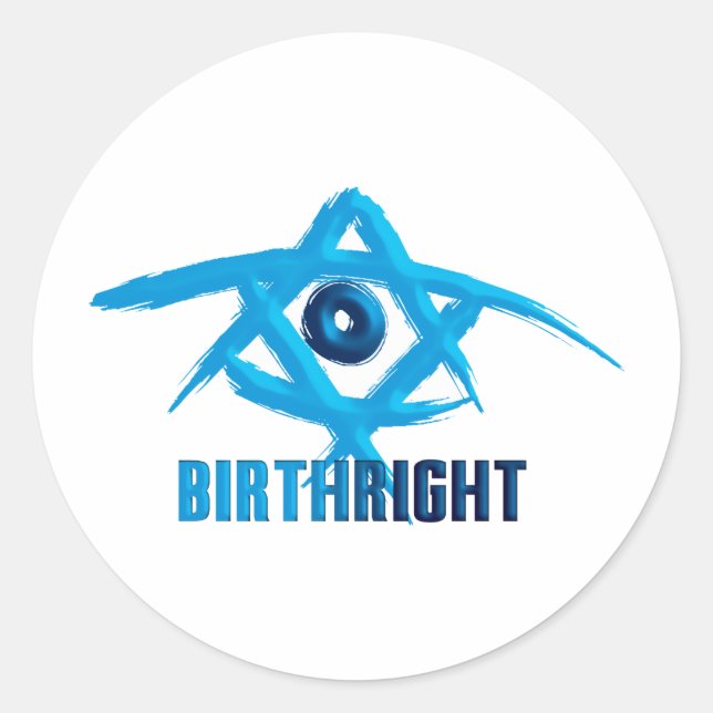 Birthright Runder Aufkleber (Vorderseite)