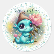 Birthstone Dezember Türkise Dragon Sticker