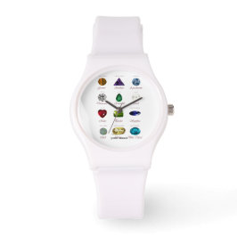 Birthstone-Diagramm Armbanduhr