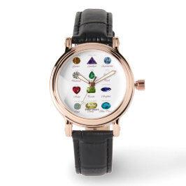 Birthstone-Diagramm Armbanduhr