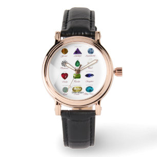 Birthstone-Diagramm Armbanduhr