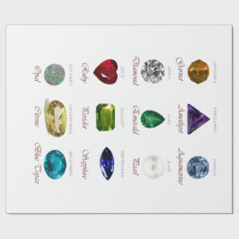 Birthstone-Diagramm Geschenkpapier