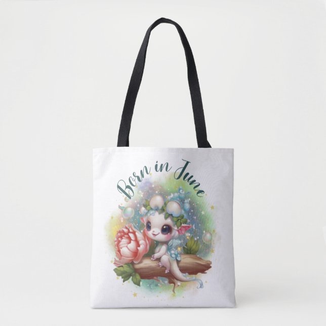 Birthstone June Pearl Dragon Tasche (Vorderseite)