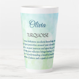 Birthstone Türkisches Design Milchtasse