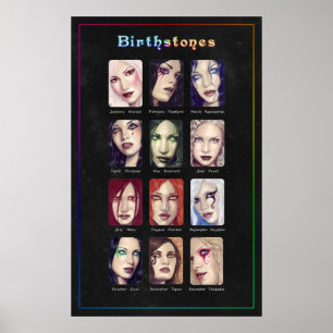Birthstones Plakat