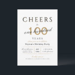 Bis 100 Jahre eleganter, moderner, klassischer Geb Einladung<br><div class="desc">Moderne und klassische Feier bis 100 Jahre Geburtstagseinladung mit stilvollem Drehbuch und Typografie in edlem Party,  Schwarz und Weiß,  schlicht und elegant,  Ideal für 100. Geburtstagsparty oder andere Zeiten.</div>