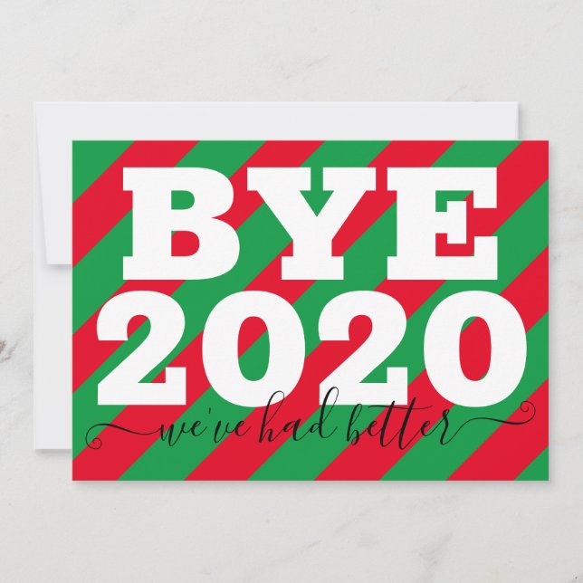 Bis 2020 war es besser karte (Vorderseite)
