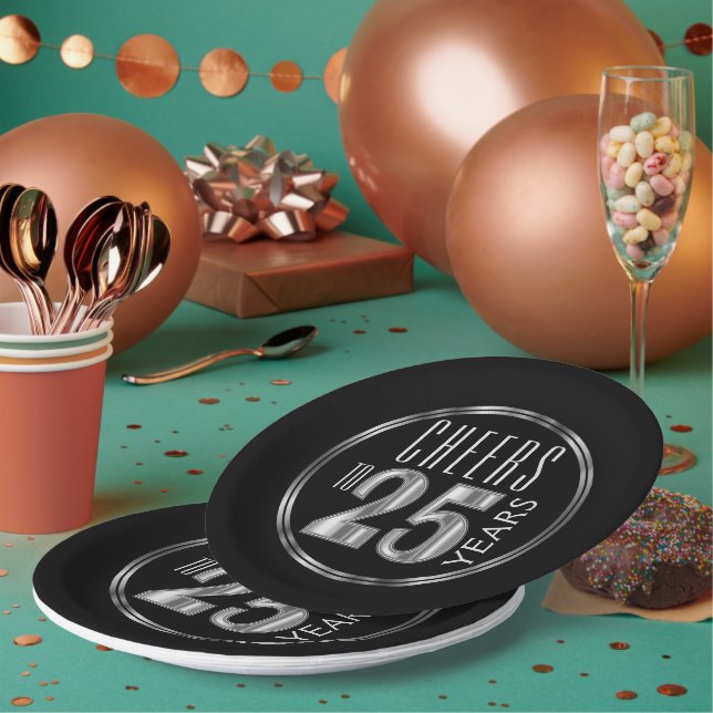 Bis 25 Jahre Pappteller (Multi)