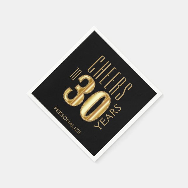 Bis 30 Jahre Serviette (Ecke)