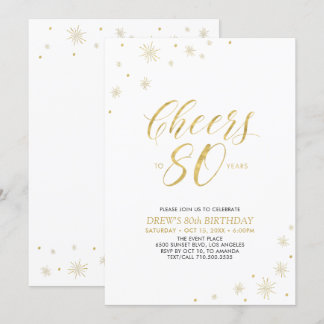 Bis 80 | 80. Geburtstagsparty Einladung