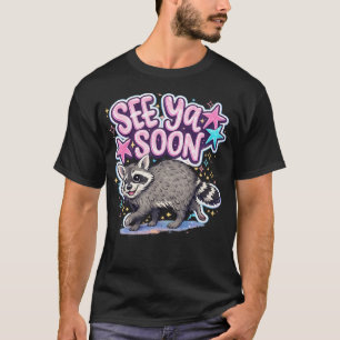 Bis Bald Waschbär Lustig T-Shirt
