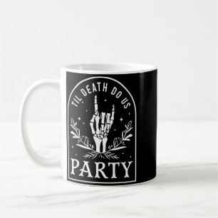 Bis dass der Tod die Party Retro Halloween Jungges Kaffeetasse