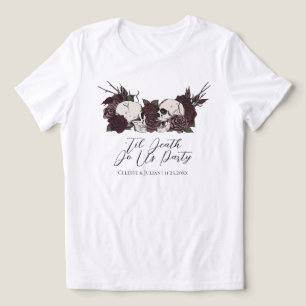 Bis dass der Tod uns Party Gothic Hochzeitsfeier Tri-Blend Shirt
