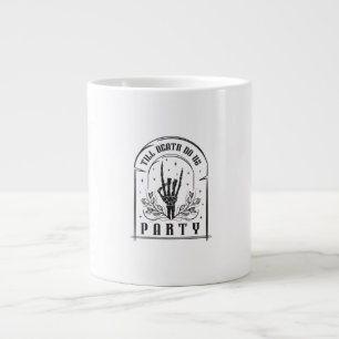 Bis dass der Tod uns Party Retro Junggesellinnen-D Jumbo-Tasse
