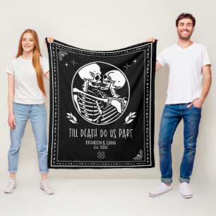 Bis dass der Tod uns scheidet Benutzerdefiniertes Fleecedecke