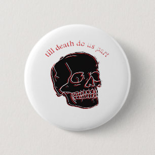Bis dass der Tod uns scheidet - Glitch-Schädel mit Button