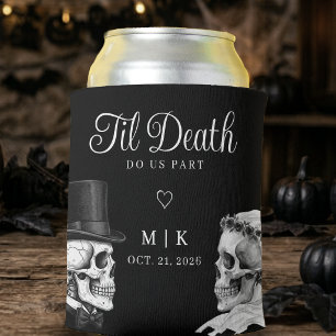 Bis dass der Tod uns scheidet Gothic Schädel schwa Dosenkühler