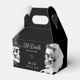 Bis dass der Tod uns scheidet Gothic Schädel Schwa Geschenkschachtel