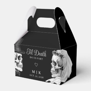 Bis dass der Tod uns scheidet Gothic Schädel Schwa Geschenkschachtel