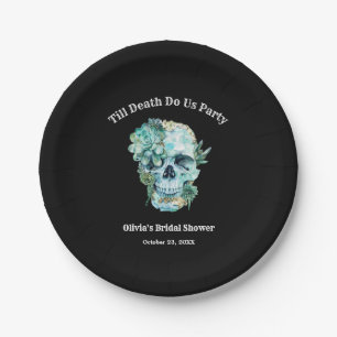 Bis dass der Tod uns scheidet Halloween Brautparty Pappteller