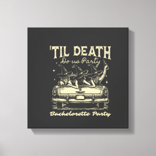 Bis dass der Tod uns scheidet Halloween D Gelb Leinwanddruck