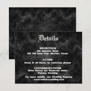 Bis dass der Tod uns scheidet Hochzeit RSVP Einladung