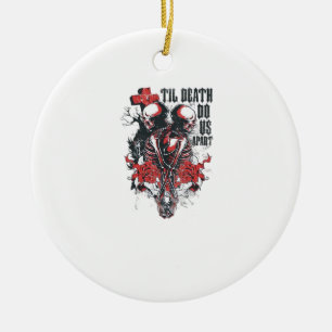 Bis dass der Tod uns scheidet – Minimalistische Sk Keramik Ornament