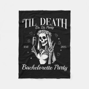 Bis dass der Tod uns scheidet Retro-Halloween-Jung Fleecedecke