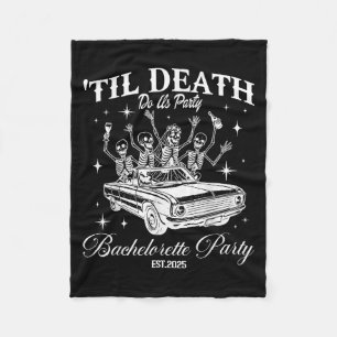 Bis dass der Tod uns scheidet Retro-Halloween-Jung Fleecedecke