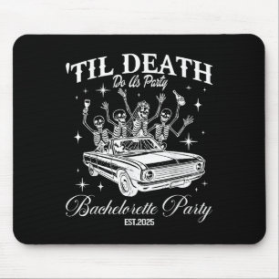 Bis dass der Tod uns scheidet Retro-Halloween-Jung Mousepad