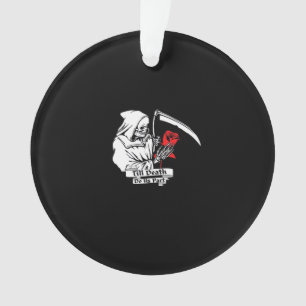 Bis dass der Tod uns scheidet – Sensenmann Liebe Ornament