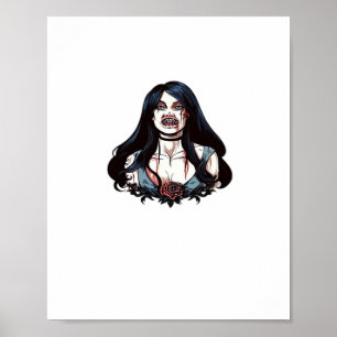 Bis dass der Tod uns scheidet Skelett-Paar Klassik Poster