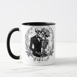 Bis dass der Tod uns scheidet Skelette Klassiker – Tasse