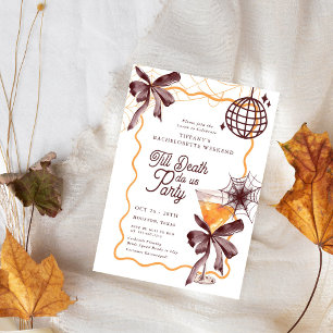 Bis Death Bow Cocktail Halloween Bacheloerette Einladung