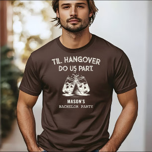 Bis der Kater uns scheidet Lustige Junggesellenpar T-Shirt