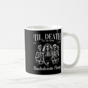 Bis der Tod die Party feiert Retro-Skelett Jungges Kaffeetasse