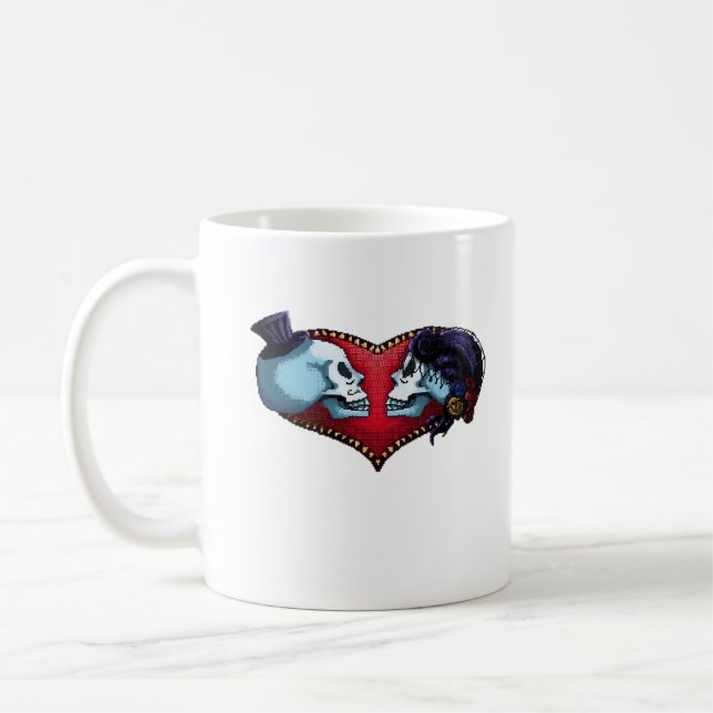 Bis der Tod macht uns Teil. Klassisch Kaffeetasse (Links)