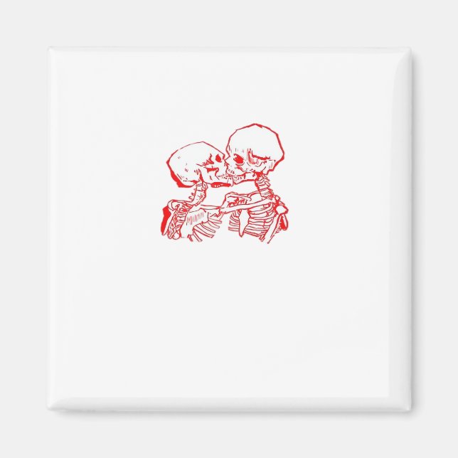 Bis der Tod uns beiseite lässt (rot transparent) Magnet (Vorne)