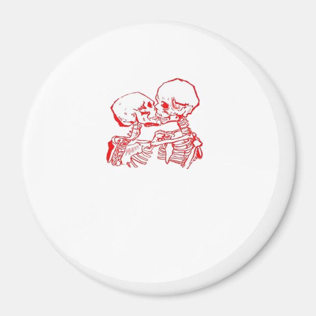 Bis der Tod uns beiseite lässt (rot transparent) Magnet (Vorne)