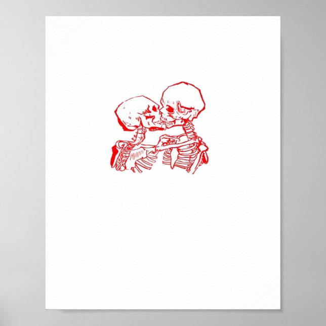 Bis der Tod uns beiseite lässt (rot transparent) Poster (Vorne)