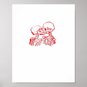 Bis der Tod uns beiseite lässt (rot transparent) Poster