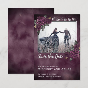 Bis der Tod uns Teil der gotischen Rose Save the D Save The Date