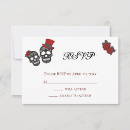 Bis der Tod uns Teil macht | Hochzeit RSVP Karte