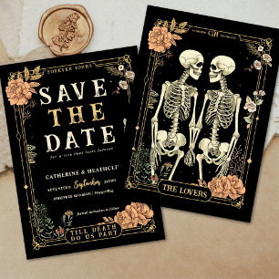 Bis der Tod uns Teil macht Save the Date Einladu Einladung