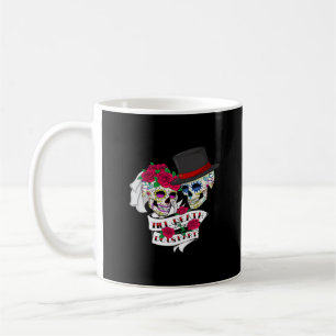Bis der Tod uns Teil Schädel Kaffeetasse