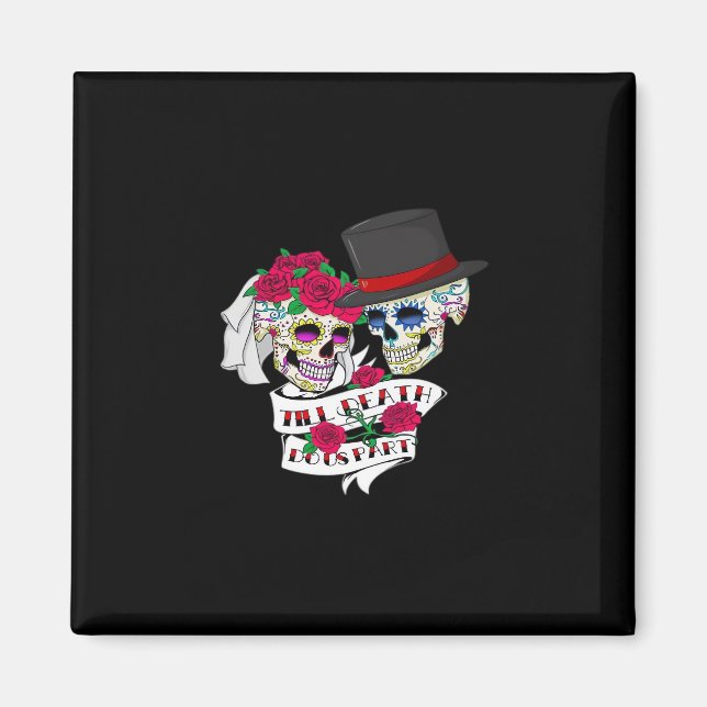 Bis der Tod uns Teil Schädel Magnet (Vorne)
