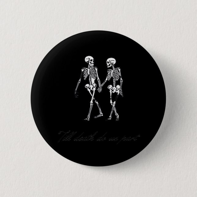 Bis der Tod uns zum klassischen Design des Grabmal Button (Vorderseite)