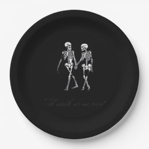 Bis der Tod uns zum klassischen Design des Grabmal Pappteller