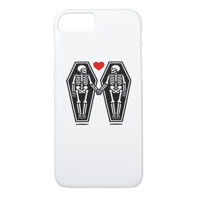 Bis der Tod uns zusammen tut - weiß kein Klassiker Case-Mate iPhone Hülle (Rückseite)