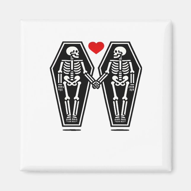 Bis der Tod uns zusammen tut - weiß kein Klassiker Magnet (Vorne)